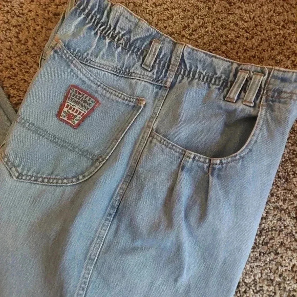 Vintage Joujou High Waisted Tapered Ankle Mom light wash Jeans Size 11/12 - Picture 11 of 13